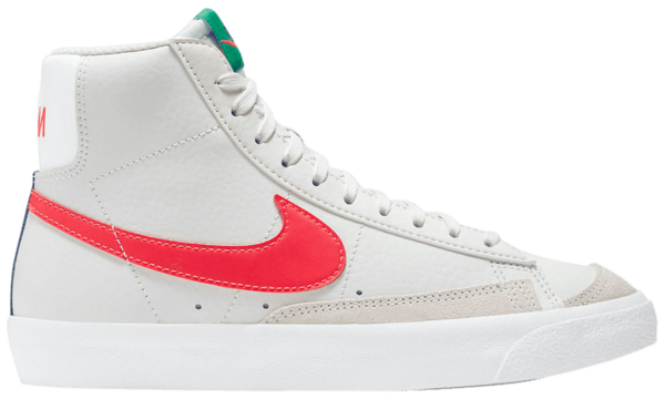 Giày Nike Blazer Mid 77 GS 'Platinum Tint Bright Crimson' DA4086-004