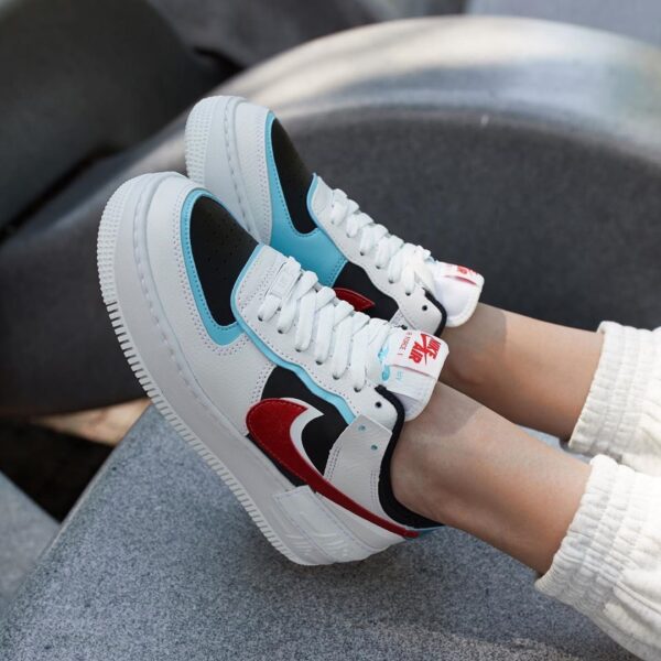 Giày Nike Wmns Air Force 1 Shadow 'White Bleached Aqua' DA4291-100 - Ảnh 2