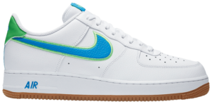 Giày Nike Air Force 1 Low 'White Bright Blue Green' DA4660-100