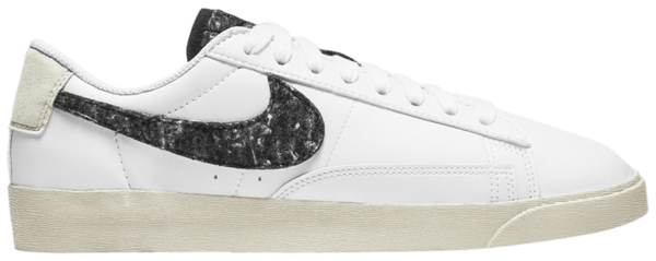 Giày Nike Wmns Blazer Low SE 'Recycled Wool Pack White Black' DA4934-100