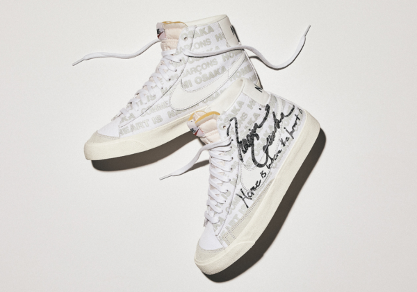 Giày Nike Blazer Mid 'Comme des Garcons x Naomi Osaka' DA5383-100 - Ảnh 4