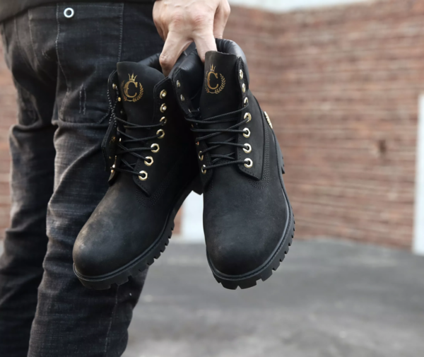 Giày Timberland 6 Inch Premium Shearling Boot 'Patch Pack Black'  TB0A2957-001 - Ảnh 3