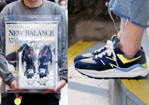 Alternative view of Giày New Balance Dahood Hub 5740 'Dark Blue' W5740GC