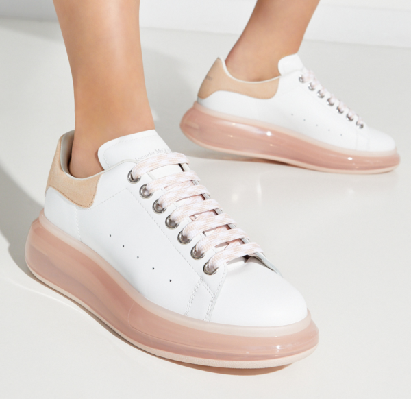 Giày Alexander McQueen Wmns Oversized Sneaker 'White Rose' 611698-WHXMA-9397 - Ảnh 6