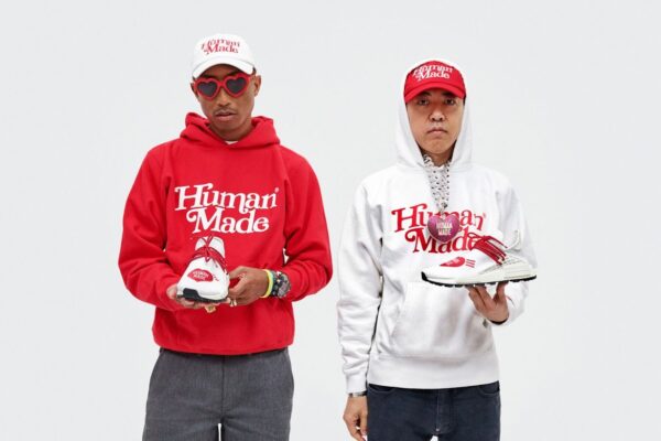 Giày Adidas NMD HU Pharrell Human Made White Red EF7223 - Ảnh 4