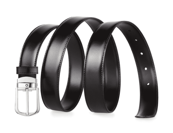 Dây Lưng Montblanc Curved Horseshoe Buckle Belt 114412 - Ảnh 4