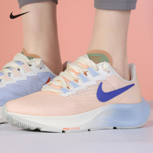 Alternative view of Giày Nike Wmns Air Zoom Pegasus 37 'Hydrogen Blue Electro Orange' DD8503-488