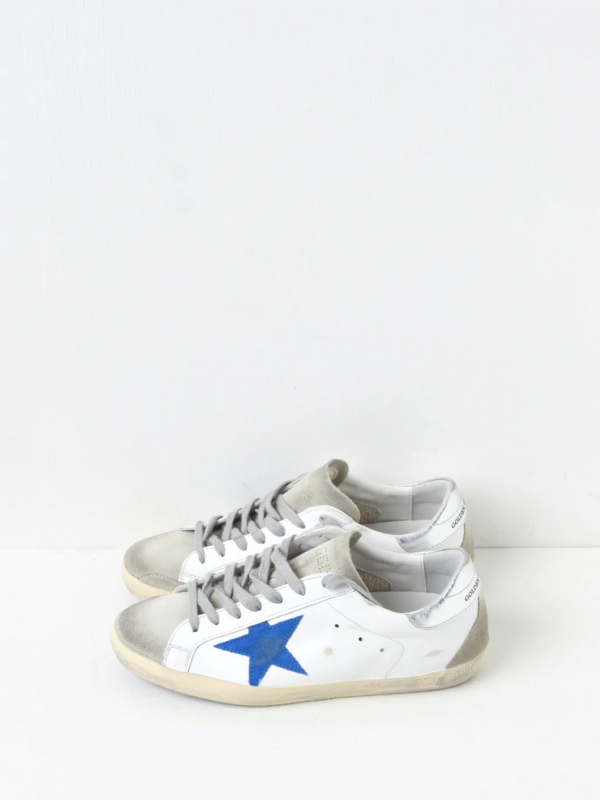 Giày Golden Goose Supper Star 'White Blue' GMF00102 F002540 10901 - Ảnh 5