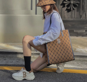 Tui MLB Monogram Diamond Jacquard 'Brown Black' 3AORM012N-43BGD