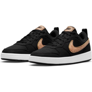 Alternative view of Giày Nike Court Borough Low 2 Canvas GS 'Black Cork' DC7949-001