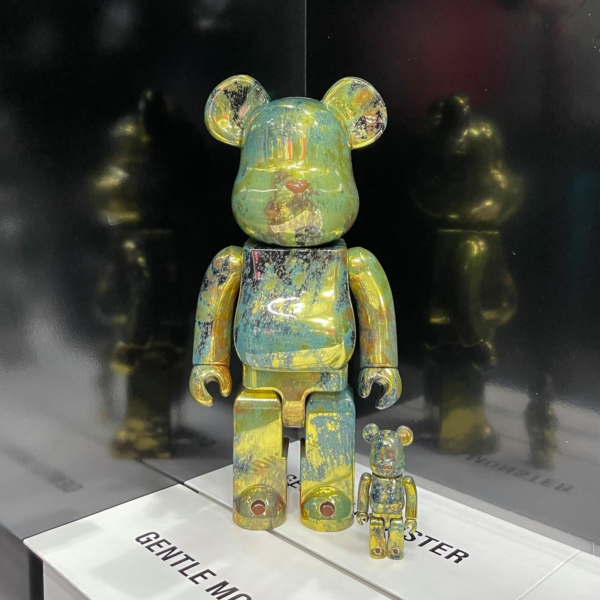 Mô hình Bearbrick Pushead Gold  400% 100% - Ảnh 3
