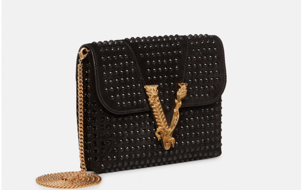 Túi Versce Virtus Studded Clutch Black DBSH322-DCM2S-K41OT - Ảnh 4