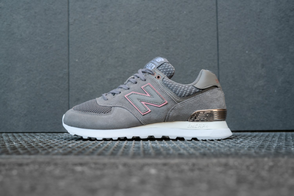 Giày New Balance 574 Wmns 'Grey White Rose Gold' WL574FSCB - Ảnh 4