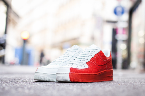 Giày Nike Air Force 1 Low Split Grey Red 905345-005 - Ảnh 6
