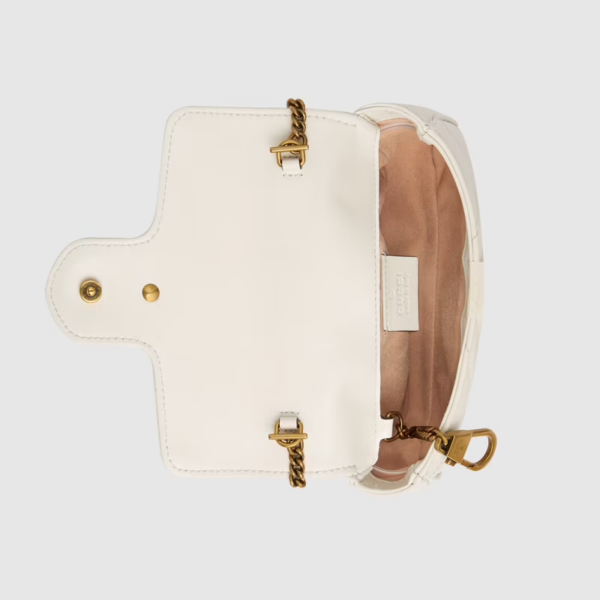 Túi Gucci GG Marmont Matelassé 'White' 476433-DTDCT-9022 - Ảnh 2