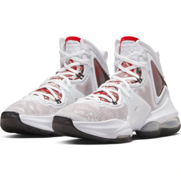 Giày Nike LeBron 19 'White Black Red Enfant' GS DD0418-101 - Ảnh 6