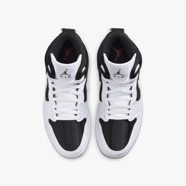 Giày Nike Wmns Air Jordan 1 Mid SE Utility 'White Black Gym Red' DD9338-016 - Ảnh 8