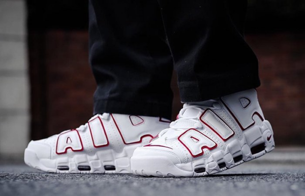 Giày Nike Air More Uptempo GS 'White Varsity Red' 415082-108 - Ảnh 6