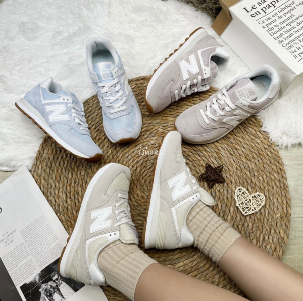 Giày New Balance Wmns 574 Logwood WL574PA2 - Ảnh 5