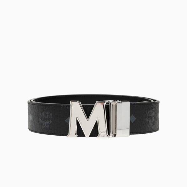 Thắt Lưng MCM Claus M Reversible Belt Visetos Black MXBAAVI01BK001 - Ảnh 2