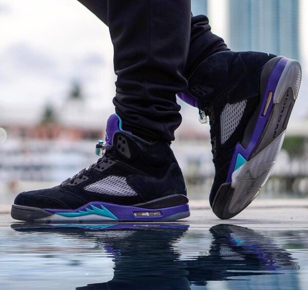 Giày Nike Air Jordan 5 Retro 'Black Grape' 136027-007 - Ảnh 3