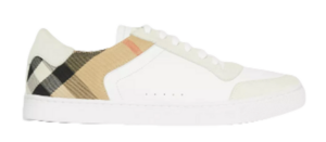 Giày Burberry House Check Cotton Sneakers Optic White 80241251