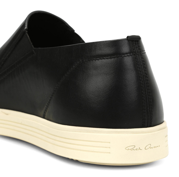 Giày Rick Owens Hun Rounded Toe Leather Slip-Ons RU17S9865LBO-91 - Ảnh 4