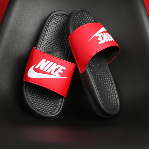 Dép Nike Benassi JDI Slide 'Black University Red' 343880-026 - Ảnh 3