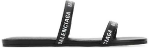 Dep Balenciaga Round Flat Slippers Sandals 'Black' 694999-WCAE1-1090