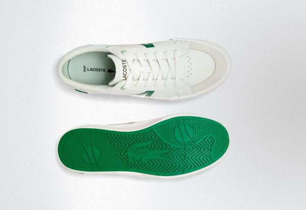 Giày Lacoste Mens L004 Sneakers 'White Green' 7-43CMA0057082 - Ảnh 6
