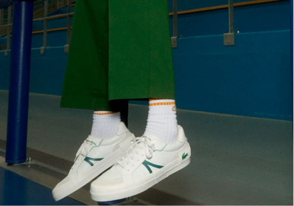 Giày Lacoste Mens L004 Sneakers 'White Green' 7-43CMA0057082 - Ảnh 3