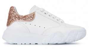 Giày Alexander McQueen Coat Trainer Glitter Women's Sneakers 657566 WIA92 9397