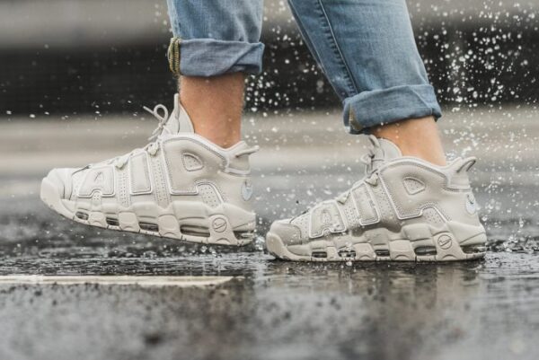 Giày Nike Air More Uptempo GS 'Light Bone' 415082-006 - Ảnh 3