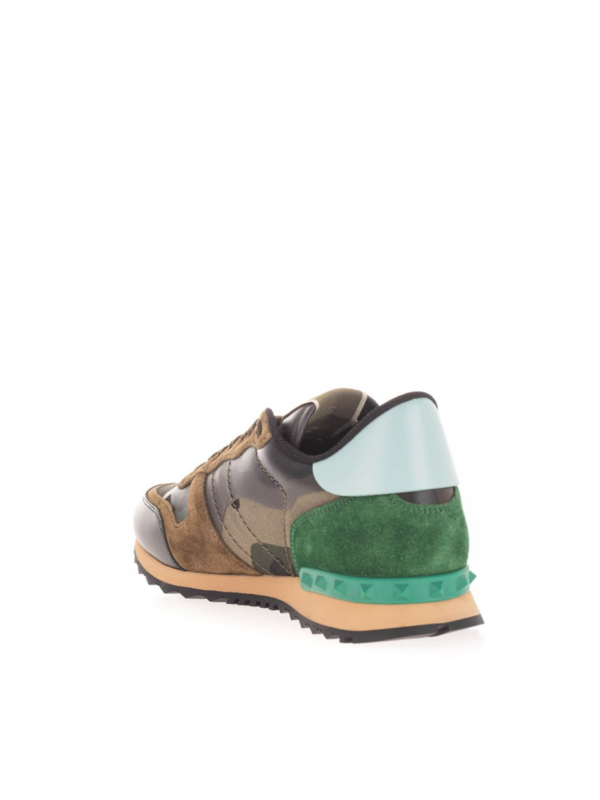 Giày ValentinoCamouflage Rockrunner Sneakers in Greeen VY2S0723TCCK22 - Ảnh 5