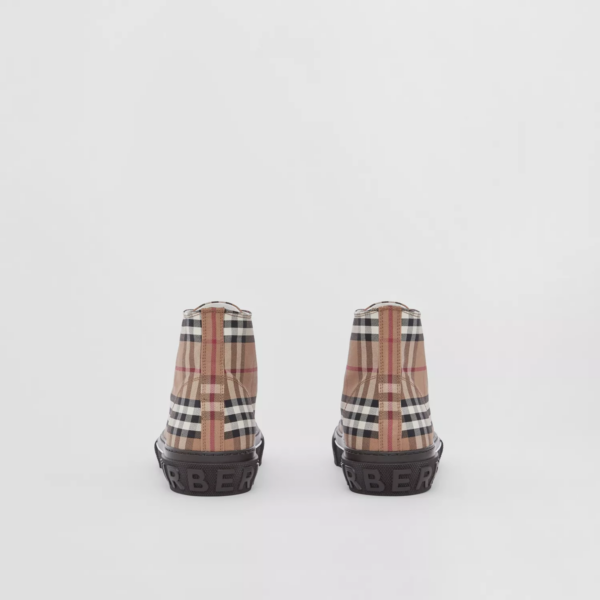 Giày Burberry Vintage Check Cotton 'Birch Brown' 80556611 - Ảnh 2