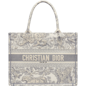 Tui Dior Medium Book Tote 'Gray Toile De Jouy Embroidery' M1296ZTDT-M932