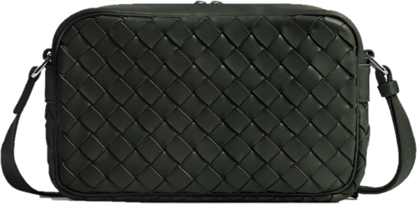 Tui Bottega Veneta Small Intrecciato Camera 'Dark Green' 710048V2E423009