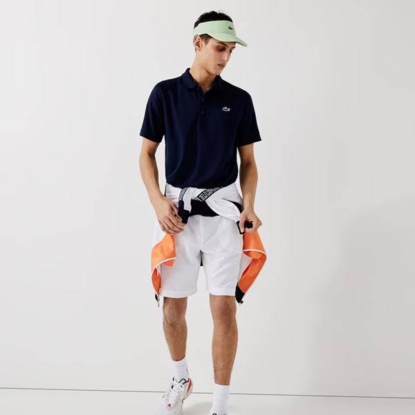 Áo Lacost Sport Breathable Interlock Polo 'Navy Blue' DH3201-11-166 - Ảnh 4