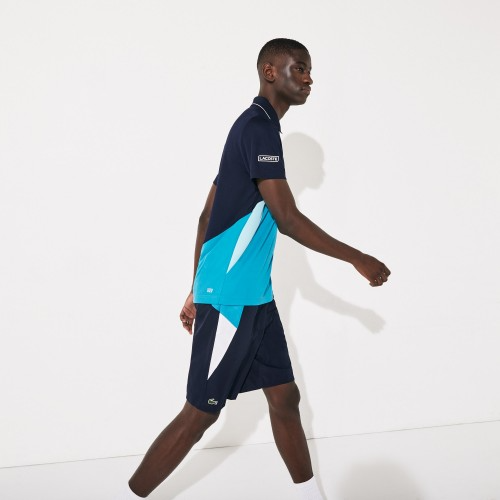 Áo Lacoste Polo SPORT Ultra-Dry Pique ZIP NavyB 2020 DH4747-51-RWP - Ảnh 6