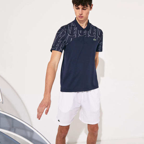 Áo Lacoste Men's SPORT x Novak Djokovic Breathable Blue Polo Shirt DH4782-525 - Ảnh 3