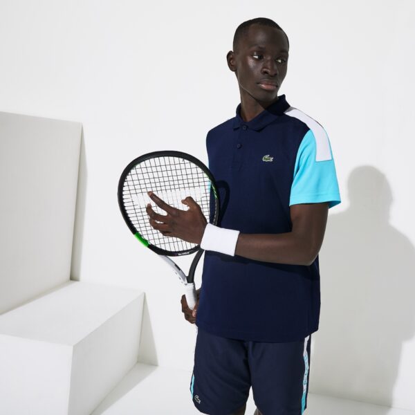 Áo Lacoste Polo SPORT Breathable Pique Turquoise DH4864-51-2YE - Ảnh 5