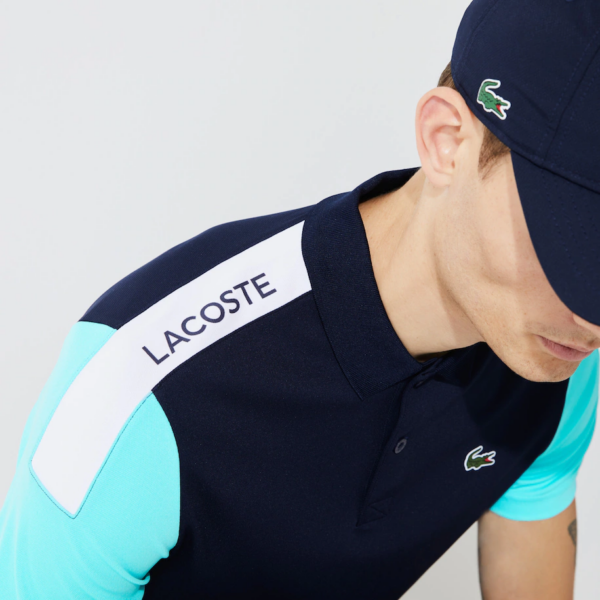 Áo Lacoste Polo SPORT Breathable Pique Turquoise DH4864-51-2YE - Ảnh 2
