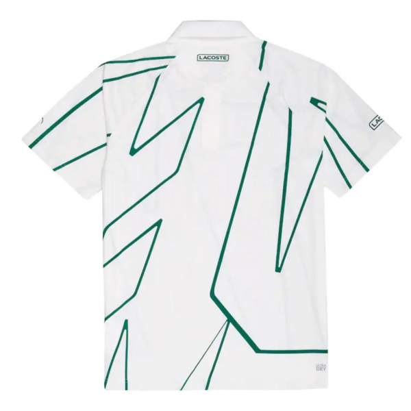 Áo Lacoste Men's SPORT x Novak Djokovic Print Breathable Polo Shirt DH6235-EAM - Ảnh 7