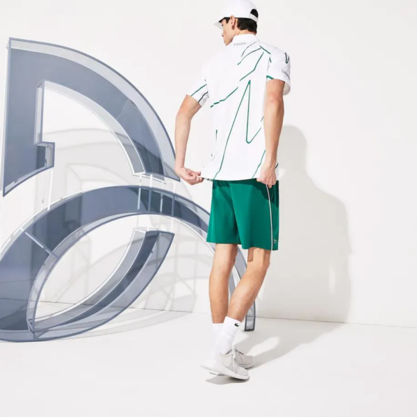 Áo Lacoste Men's SPORT x Novak Djokovic Print Breathable Polo Shirt DH6235-EAM - Ảnh 2