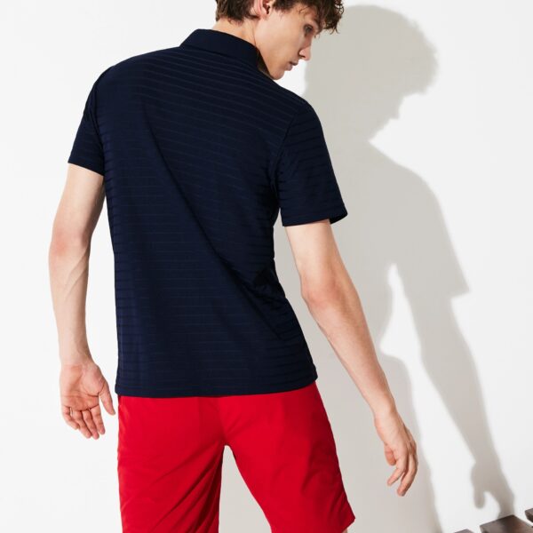 Áo Lacoste Polo SPORT Golf Striped Navy Blue DH8132-51-166 - Ảnh 4