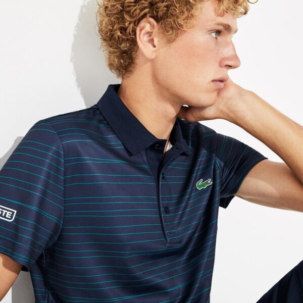 Áo Lacoste Polo Tennis Pique Navy DH8481-00-3RU - Ảnh 2