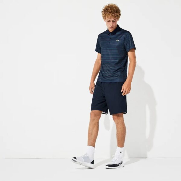 Áo Lacoste Polo Tennis Pique Navy DH8481-00-3RU - Ảnh 4