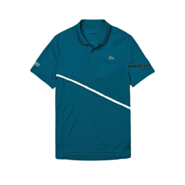 Áo Lacoste Polo Tennis Contrast Accent Pique Green Black DH8501-00-2FC