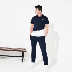 Alternative view of Áo Lacoste Polo Sport Pique Navy White DH8548-51-LAW