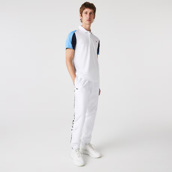 Ao Lacoste Regular Fit Run-Resistant Pique 'White Blue' DH9249-5YP